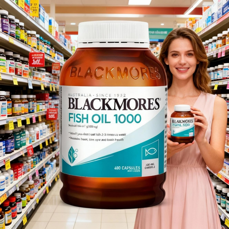Blackmores Odourless Fish Oil 1000mg 400 Caps DHA EPA  minyak ikan salmon omega 3 original