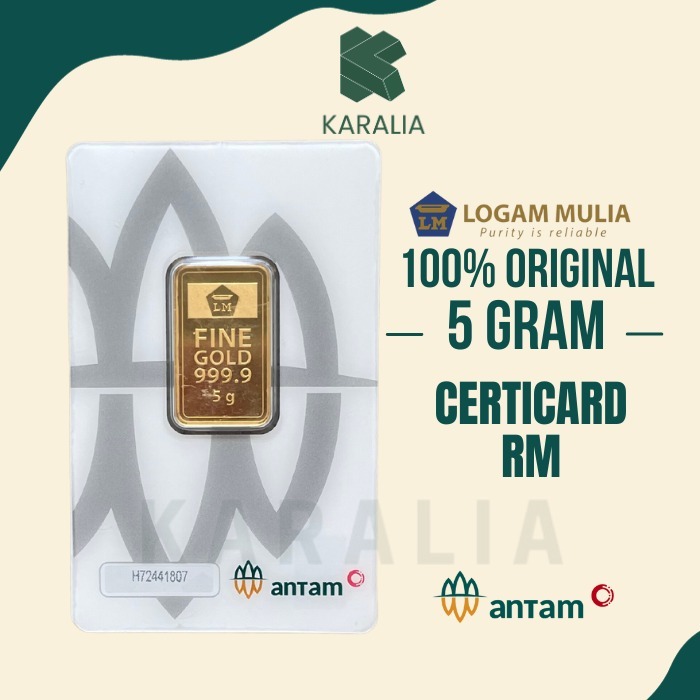 ANTAM LOGAM MULIA 5 GRAM LM ANTAM EMAS ANTAM 5 GRAM RM