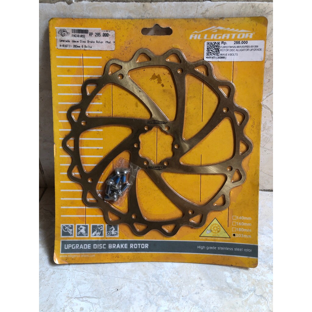 Rotor Disc 203 Gold Aligator
