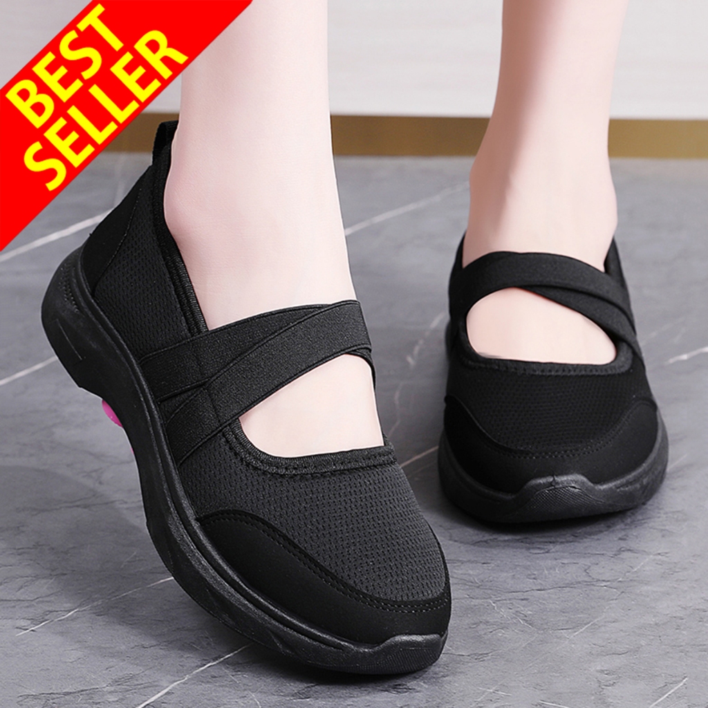 QINGSHUI Casual Sport Sneakers Shoes Sepatu Wanita