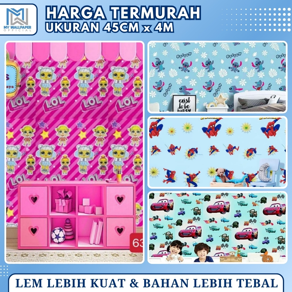 Wallpaper Dinding Kamar Tidur Anak Motif Princes Karakter Stiker Dinding Kamar Tidur Anak Motif Prin