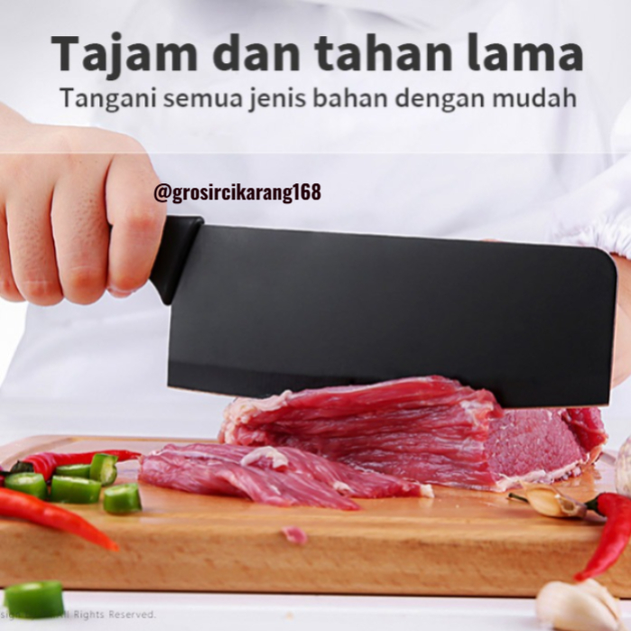 Pisau Dapur Memotong Daging Sayuran Buah / Alat Potong Serbaguna Kitchen Knife/ Pisau Dapur Super Ta