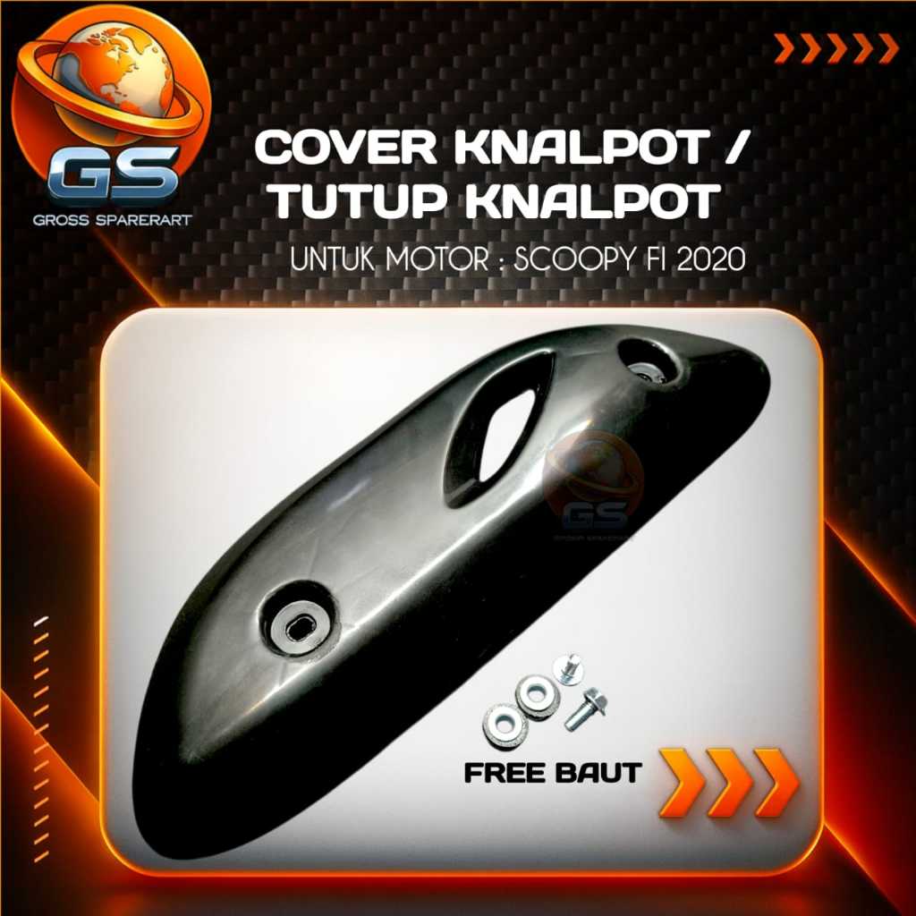 COVER KNALPOT SCOOPY FI 2020 TAMENG KNALPOT SCOOPY FI 2020