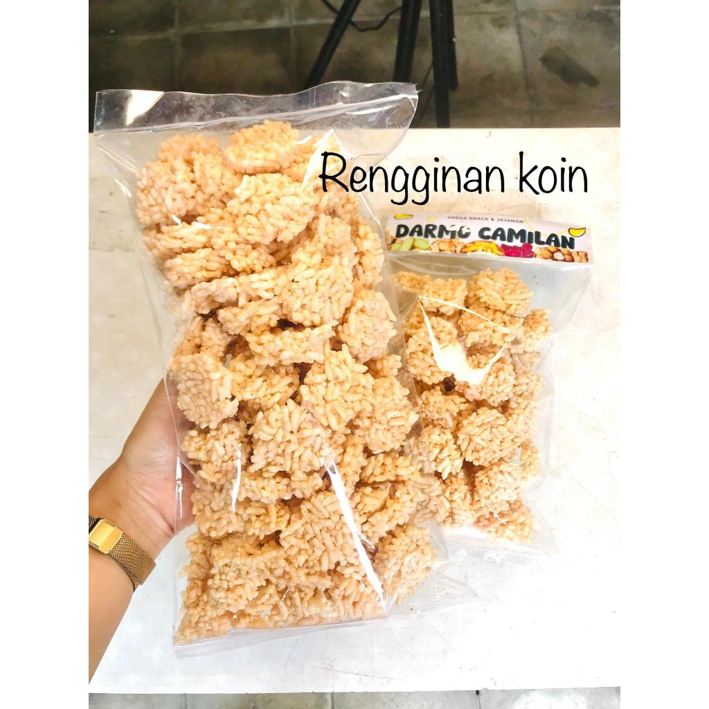 (PROMO) Rengginang Mini 1kg 500gr 250gr Rengginan Koin Udang Bawang Manis