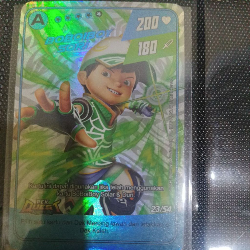 kartu Boboiboy sori monsta galaxy card pek quest
