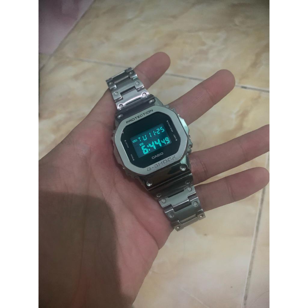 Gshock GM 5600 Rantai Stell Original Second