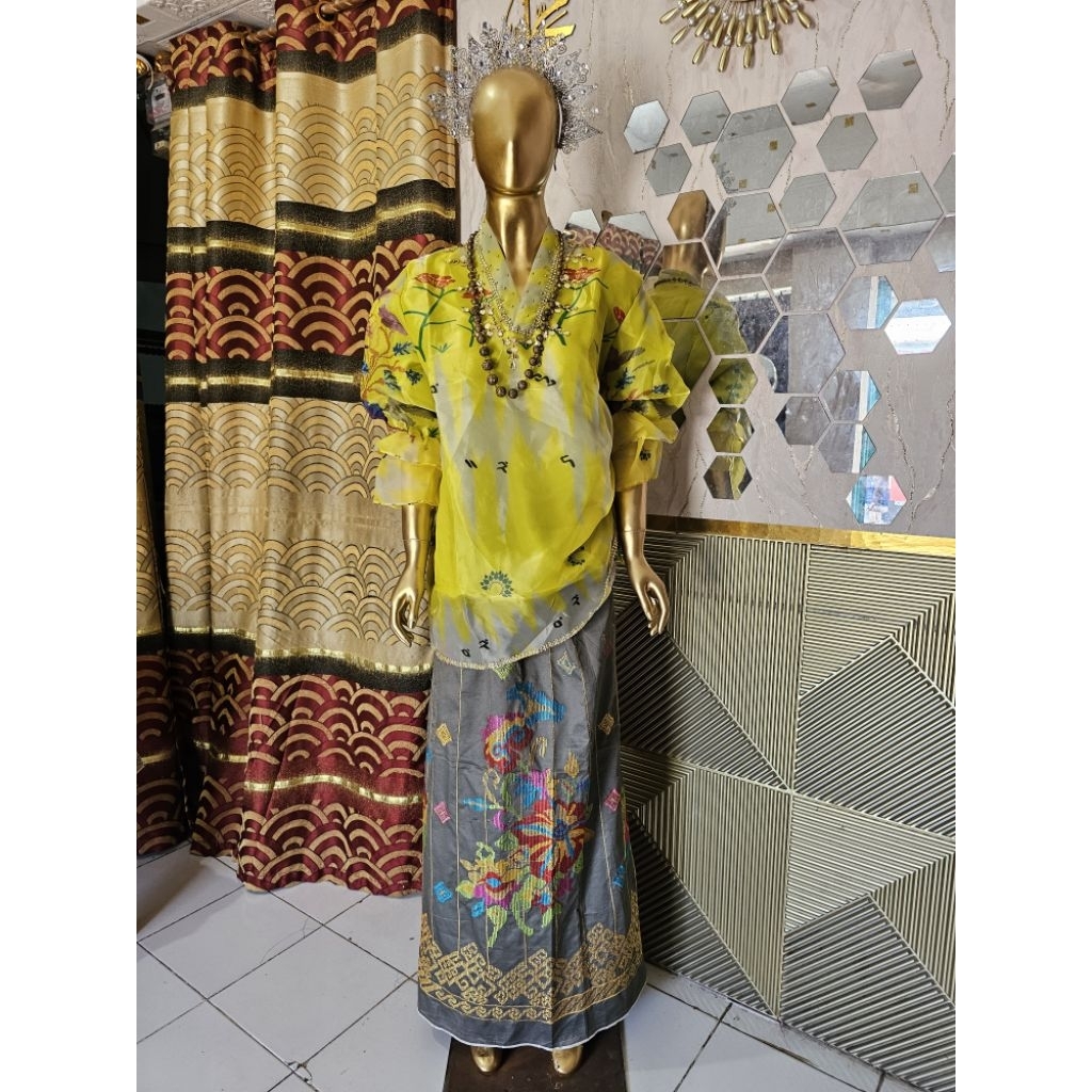 BAJU BODO MODERN MOTIF PRINTING BUNGA LAGOSI