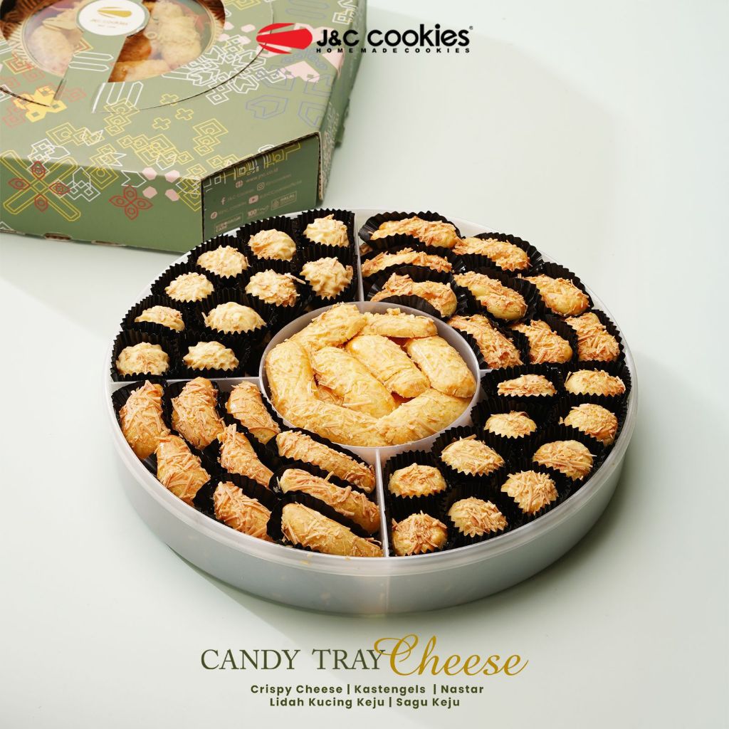 JNC Cookies Bintaro Candy Tray, Kombinasi 5 Varian Cookies