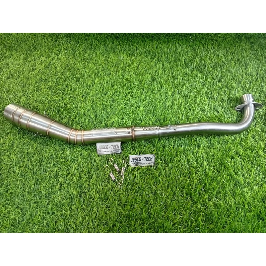 leheran kenalpot inlet 50mm motor bebek Vega Jupiter Supra fit dll