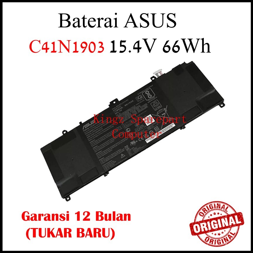 ORIGINAL Baterai Asus C41N1903 ExpertBook B9450 B9450FA