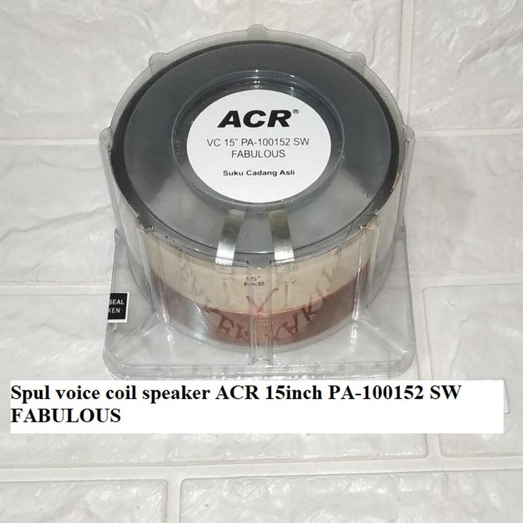 SPUL VOICE COIL SPEAKER ACR 15 INCH PA 100152 SW FABULOUS ORI