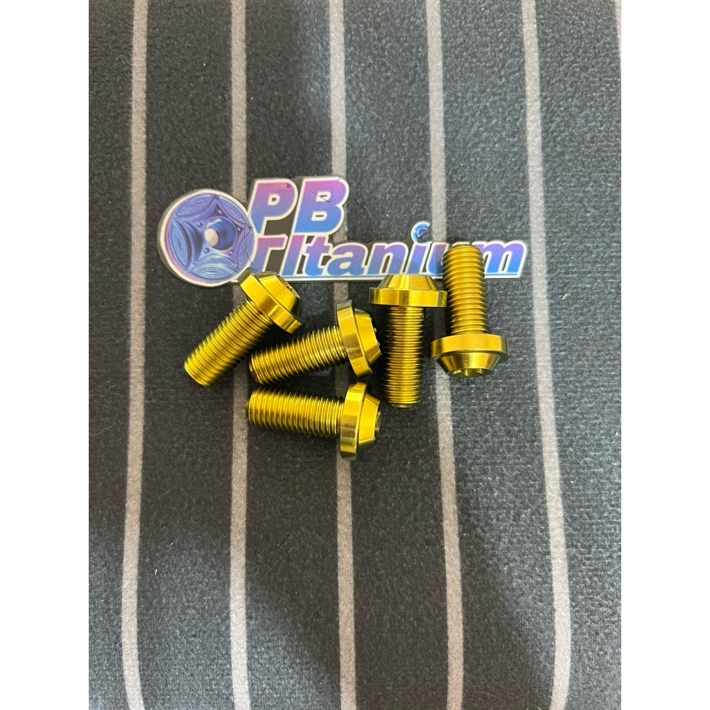 Baut Breket kaliper Titanium yamaha Aerox,Mio,Nmax,Lexi