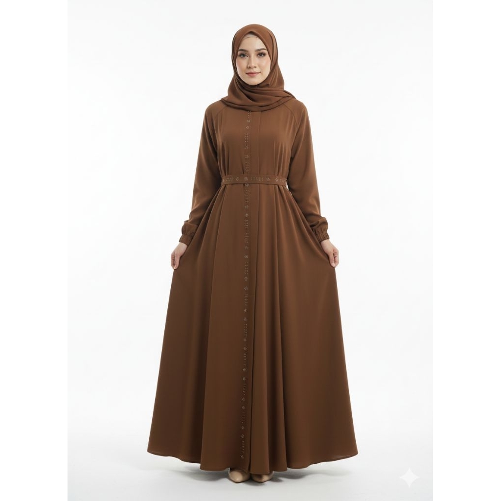gamis polos silky sutra