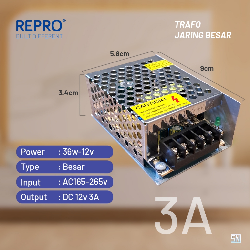 REPRO Trafo - Power Supply 3A 5A 10A - Trafo Jaring Besar