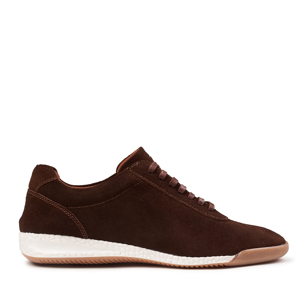 Prabu - Nely Brown Sepatu Kulit Suede Sneakers Wanita Coklat