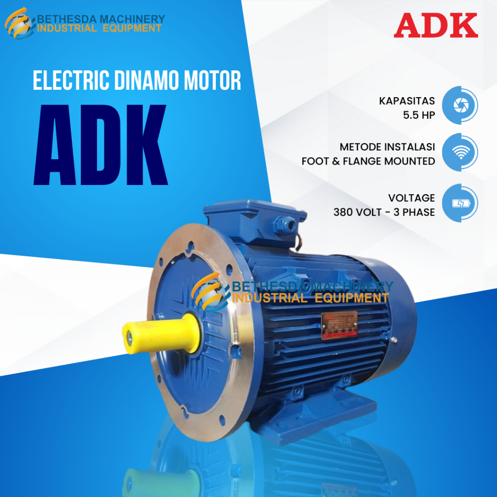 dinamo listrik ADK 5.5hp 7.5hp 10hp - motor electro 380Volt