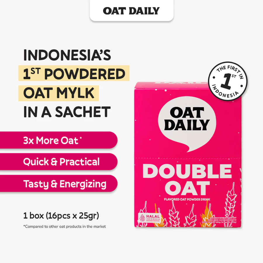 [oddsolshop] pekanbaru/Oat Daily Double Oat Flavored Powder Drink Isi 16 25 gr Minuman Sereal Sehat