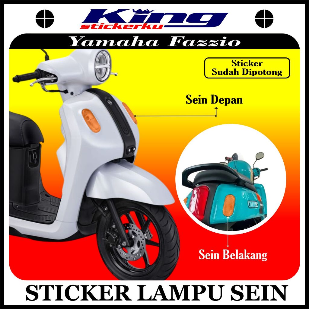 Stiker Lampu Sein Fazzio | Stiker Lampu Sein Fazzio | Stiker Pelindung  Lampu Sein Fazzio
