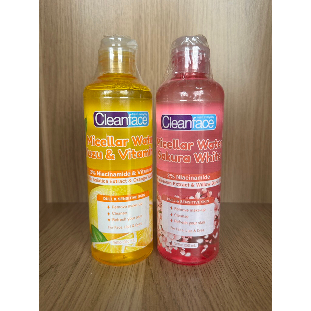 Micellar Water Cleanface Purbasari 250ml