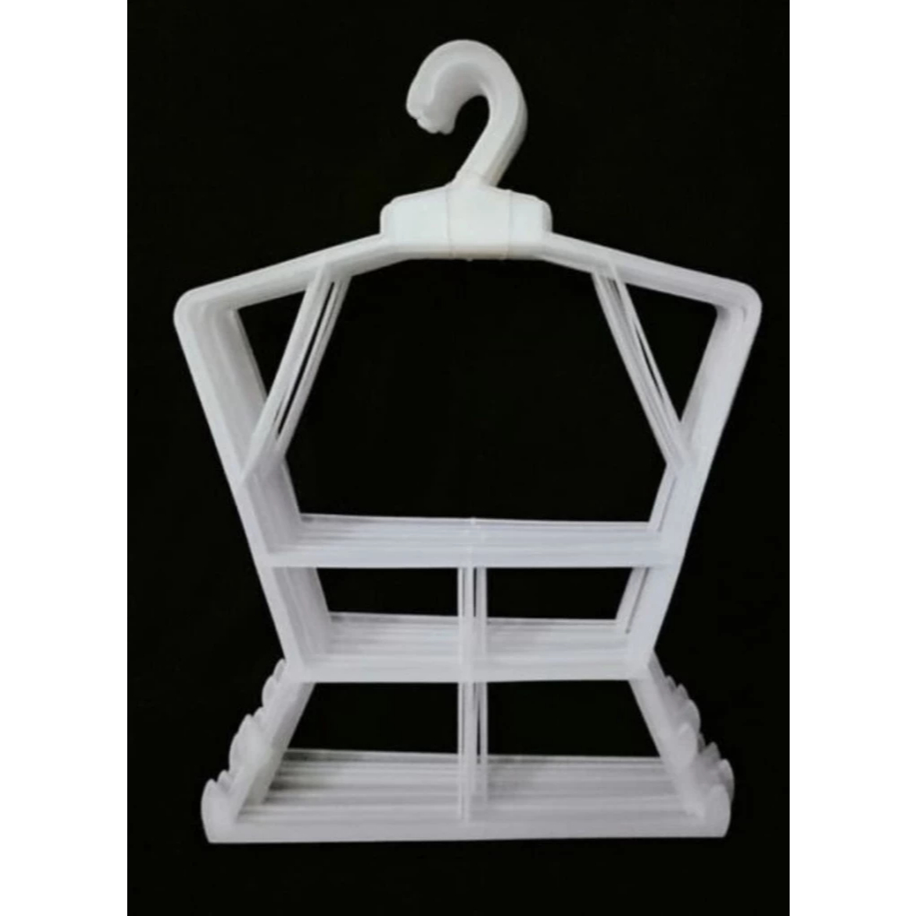Hanger Layang Hitam Dan Putih Hanger Setelan Anak / Dewasa Gantungan Baju Plastik Hanger Plastik Dis