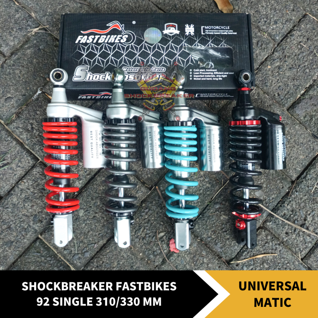 ShockBreaker FastBikes 92 Single Shock Tabung Atas Copy YSS Motor Vario Mio Scoopy Beat Fino DLL