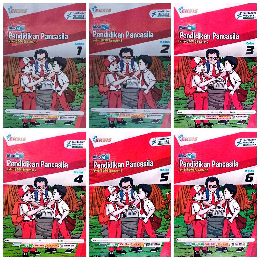 BUKU LKS EKSIS KURMER SD MI PENDIDIKAN PANCASILA KELAS 1 2 3 4 5 6 SEMESTER 2 GENAP KURIKULUM MERDEK
