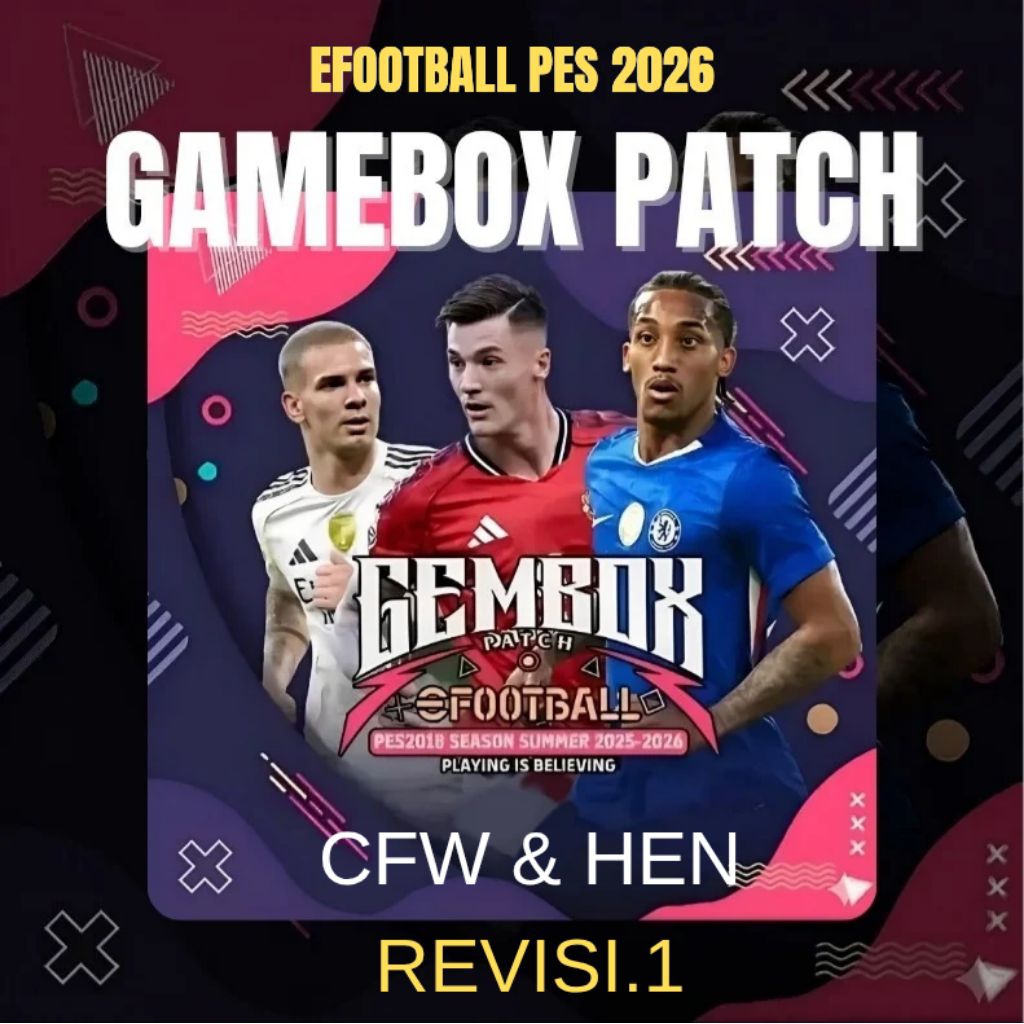 EFOOTBALL PES 2026 PS3 CFW/HEN - GEMBOX PATCH SUMMER UPDATE | Transfer Terbaru 2025/2026