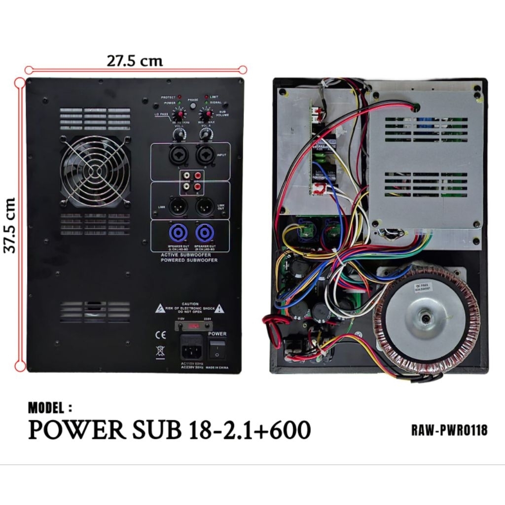 Power kit Subwoofer Active 2.1 plus satelit 2000 watt