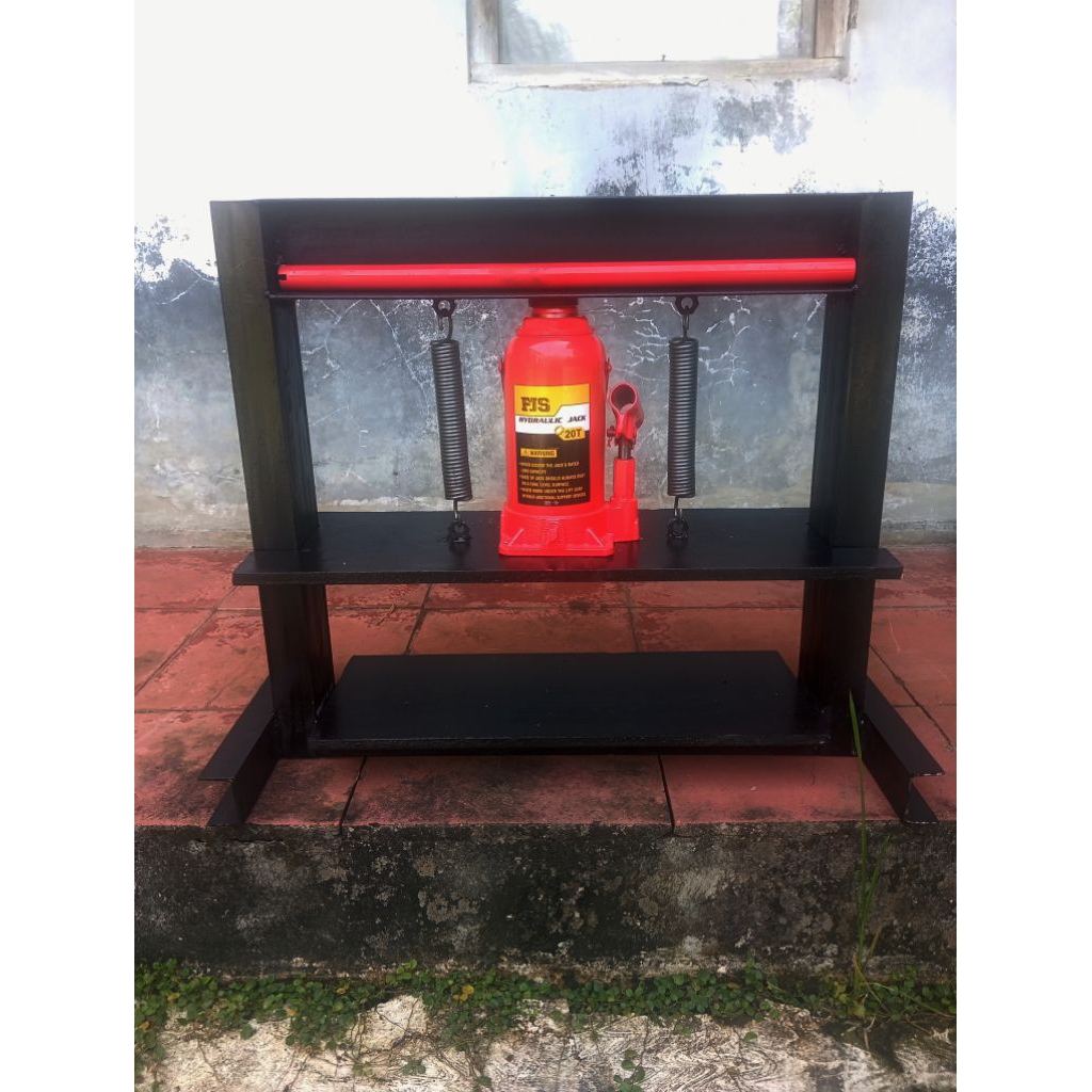 Rangka+Dongkrak Alat Pres Plat Nomer Mobil Dan Motor Kapasitas 20-30 Ton