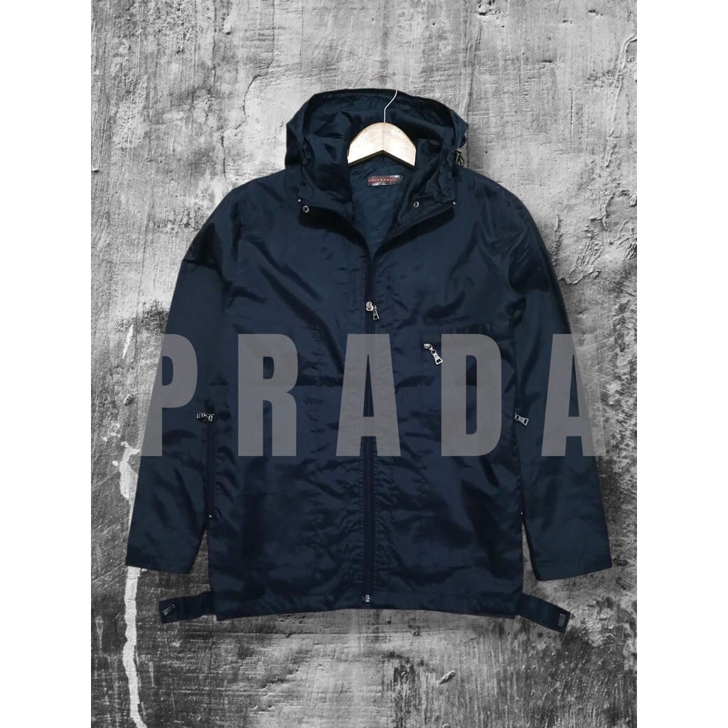 jaket casual keren PRADA sultan punya bahan adem warna pekat second preloved
