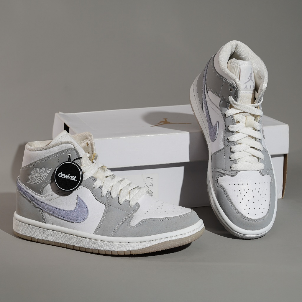 Air Jordan 1 Mid Wolf Grey Womens