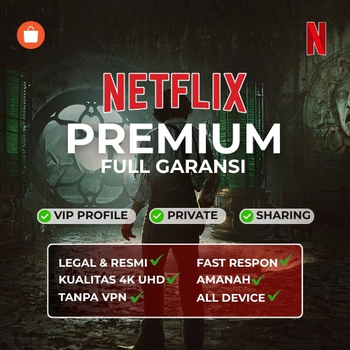 NETFLIXX PREMIUM 1 BULAN - 3 BULAN | UHD 4K | BERGARANSI | ANTI NUYUL | LEGAL  #5
