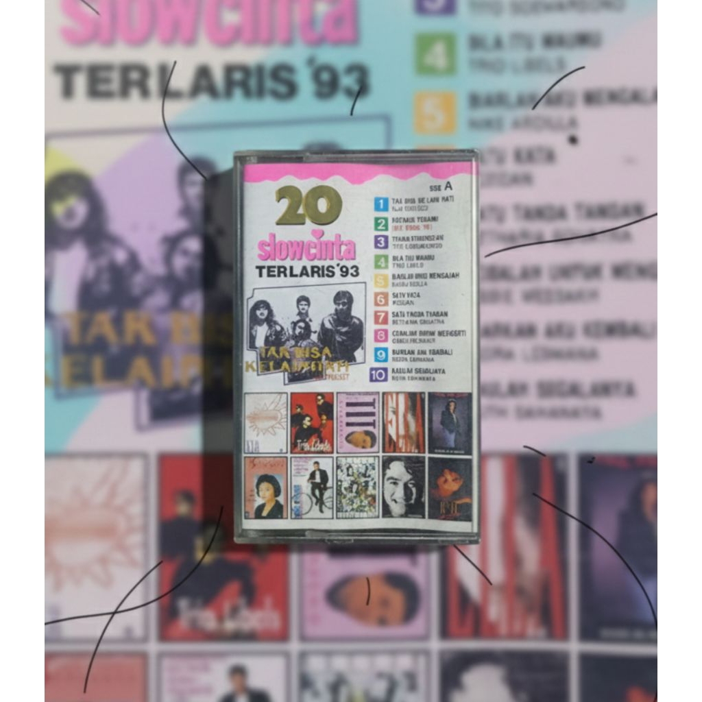Kaset 20 Slow Cinta Terlaris 93 (Bagus) / Nike Ardilla,Ella, Kla Project, Nicky Astria dll