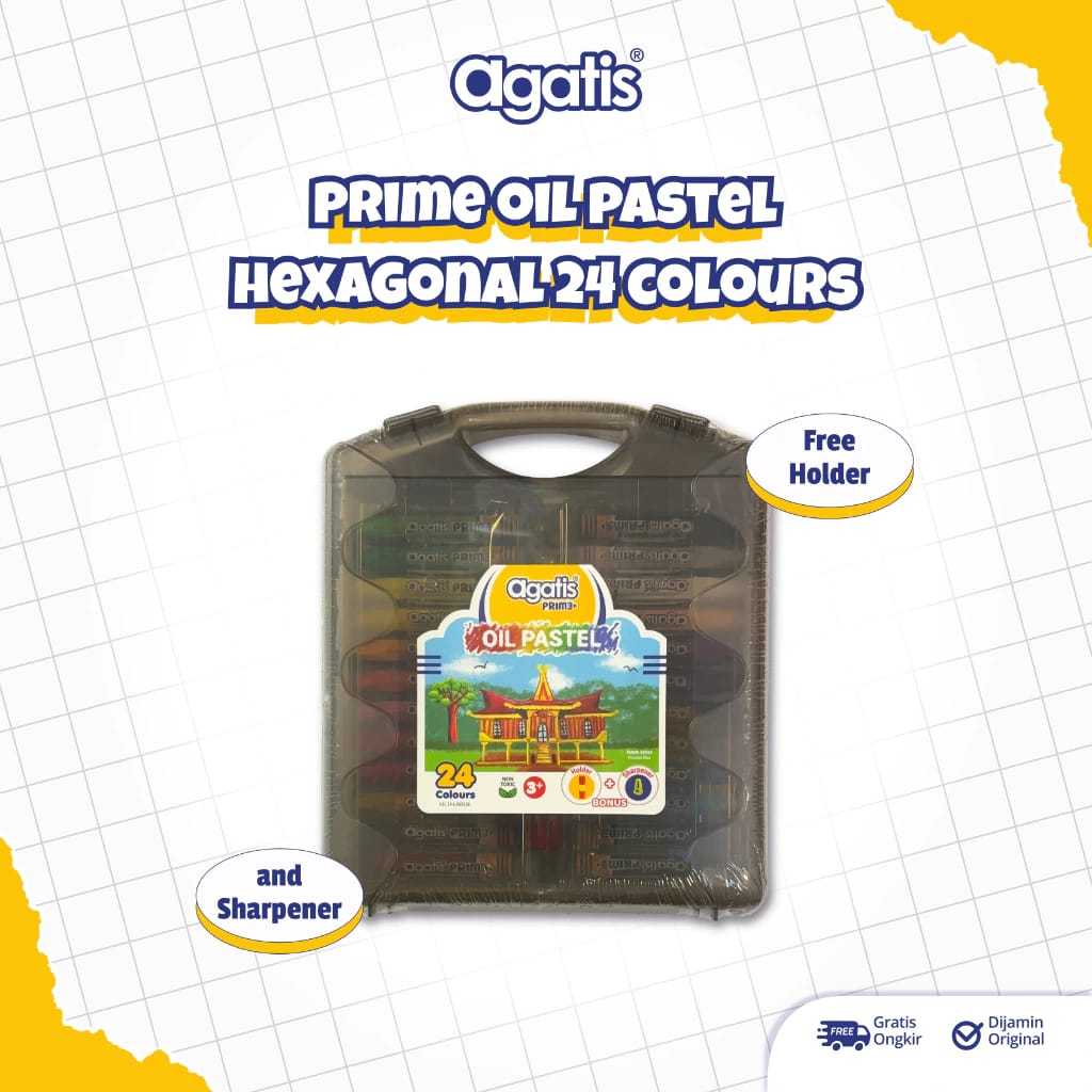 Agatis Prime Oil Pastel 24 Warna