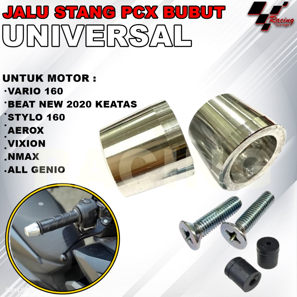 JALU STANG BUBUT PCX VARIO 160 ABS CBS BEAT DELUXE GEN 1&2 STREET GENIO VIXION AEROX STYLO BANDUL