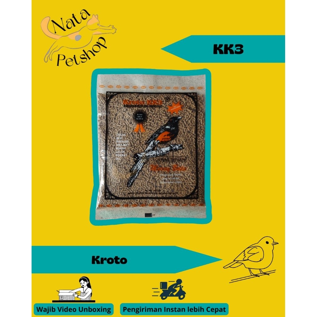 Pakan Burung Murai Kroto KK3 pur KK 3
