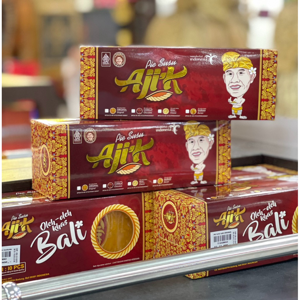 Pie Susu Aji’k | Oleh - oleh khas Bali | Pie Susu Ajik Produk Krisna