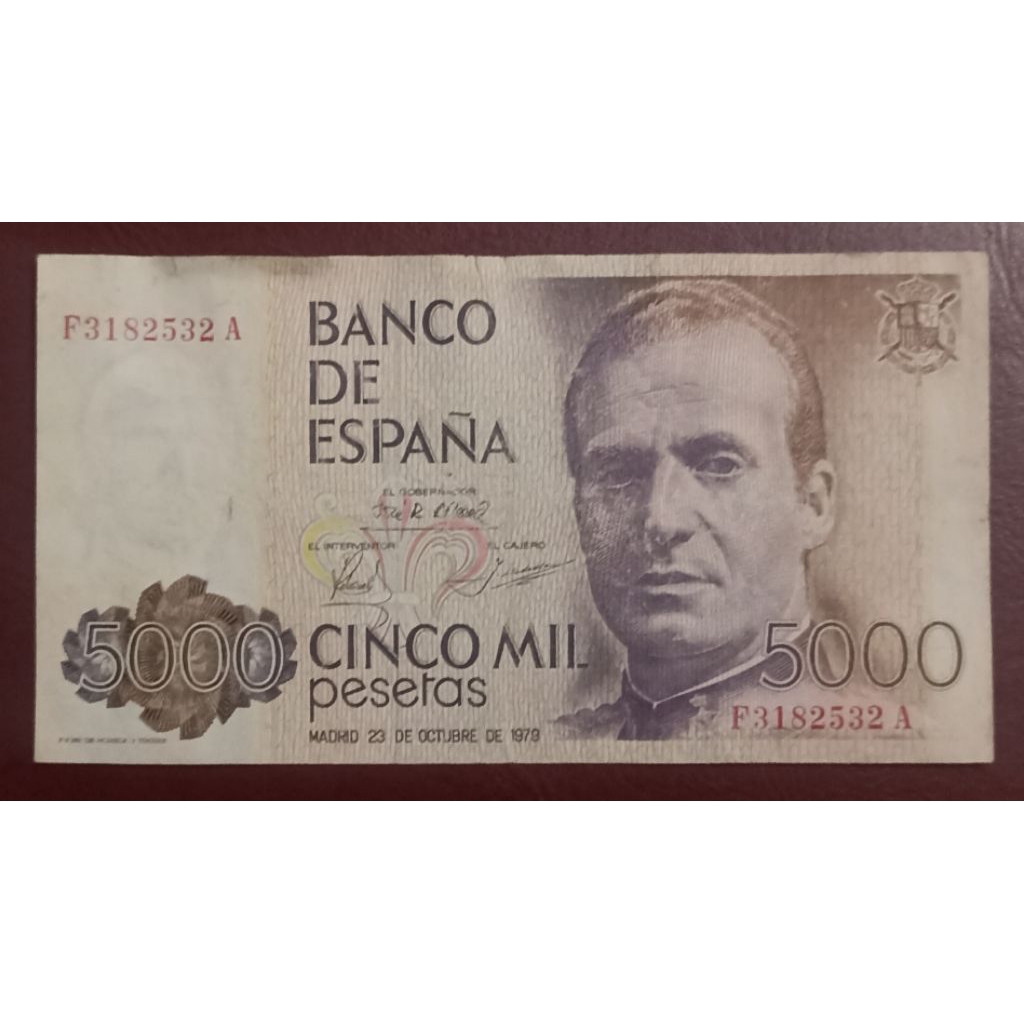 UANG KERTAS ESPANA SPANYOL 5000 PESETAS