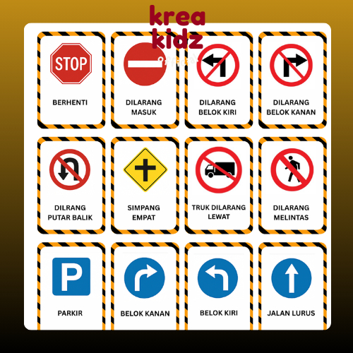 Flash Card Rambu Lalu Lintas Kartu Edukasi TERFAVORIT TERLARIS