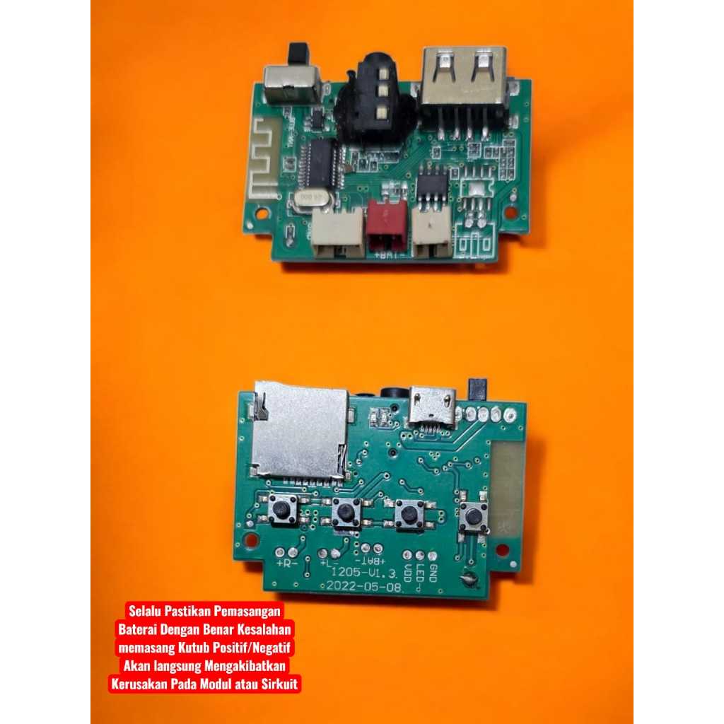 TERMURAH MODULE MODUL MP3 BLUETOOTH 3.7V-5V MODUL MUSIK BOX BT COPOTAN RADIO AUX FLASHDISK MEMORY CA