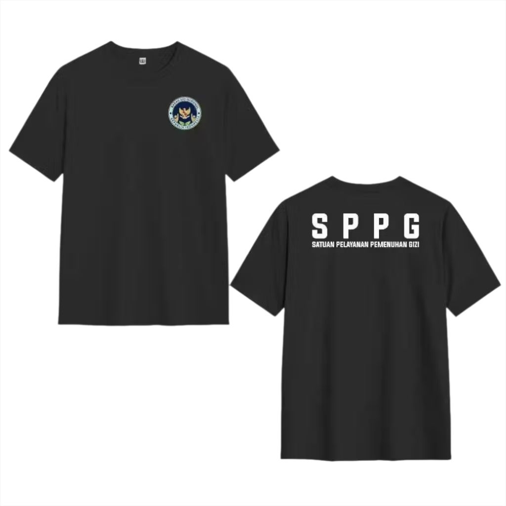 Kaos SPPG Badan Gizi Nasional Combed 30s / Baju Seragam MBG