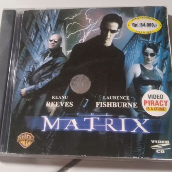 VCD Original The Matrix Feat Keanu Reeves Teks Indonesia