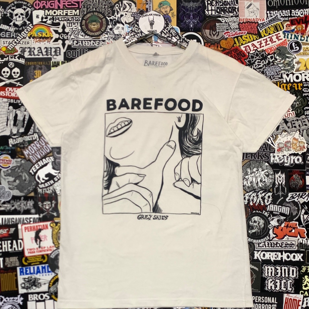 Kaos Barefood - Grey Skies | Tshirt Original Merchandise