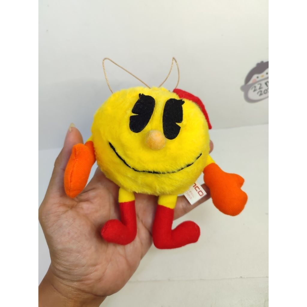 boneka pac man game original miss pacman vintage bandai namco