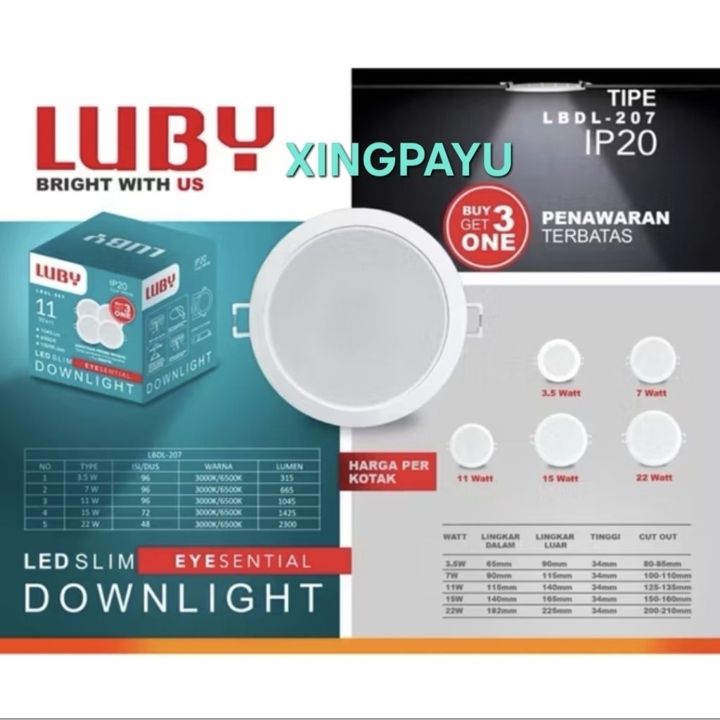 Downlight LED Luby