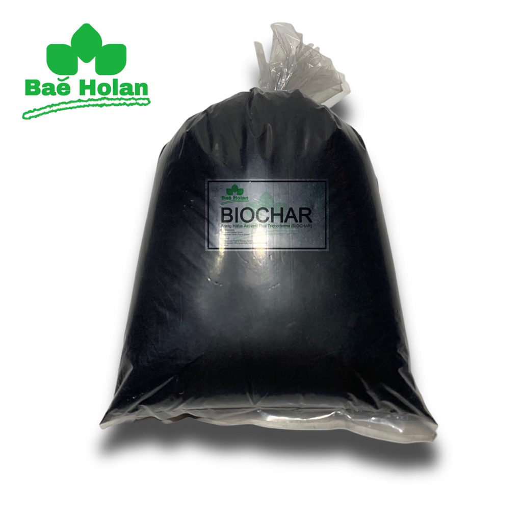 1Kg Arang Halus Biochar Pirolisis Sekam Padi
