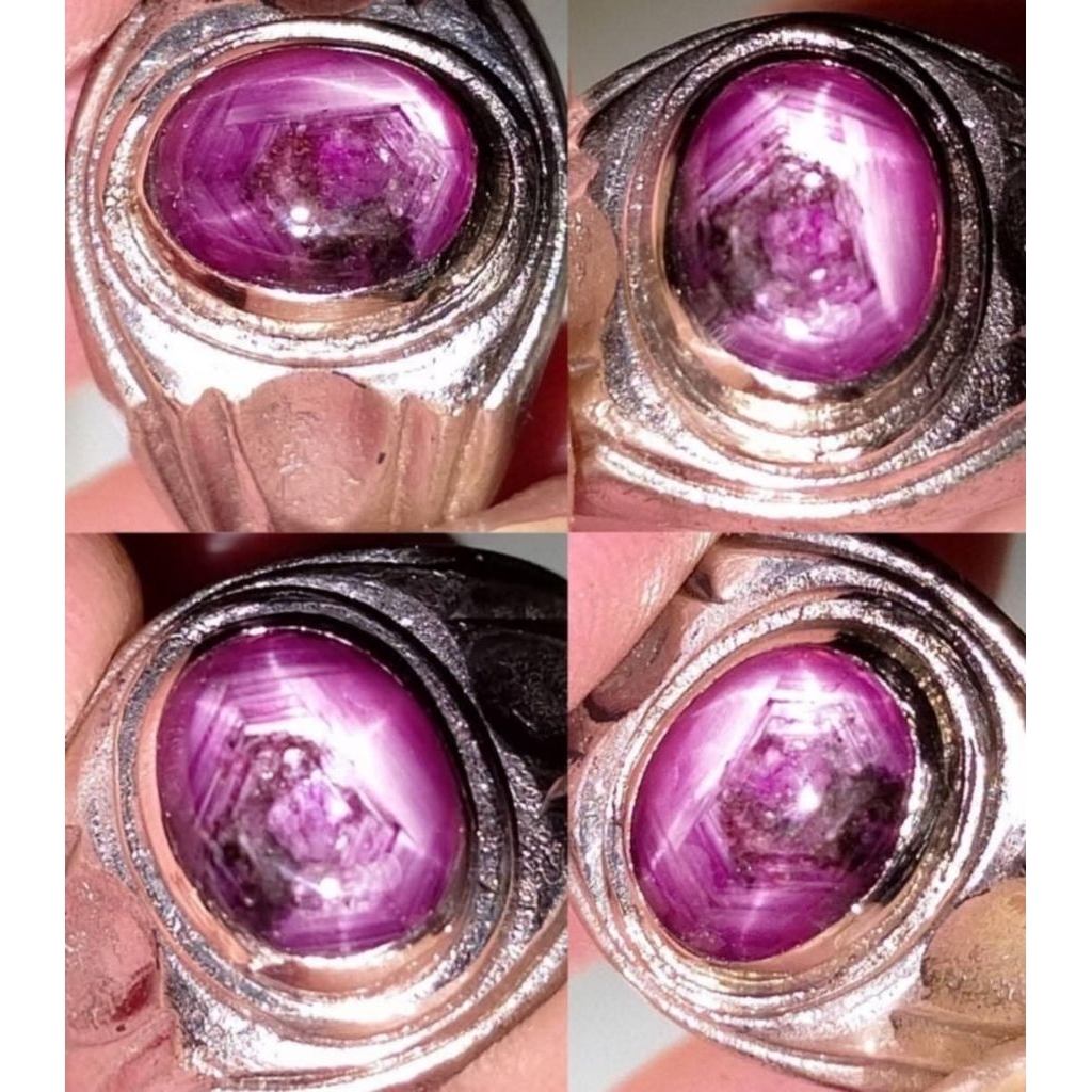 PERMATA PINKIES RED STAR 6 RUBY WARNA MERAH DAGING LUSTER MAYUNG LABA LABA AJIB ANTIK