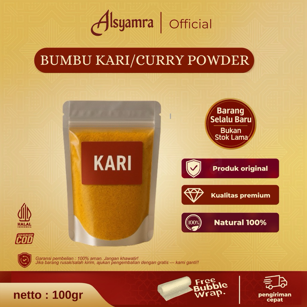 Curry powder bubuk kari masakan india curry powder untuk ayam dan daging
