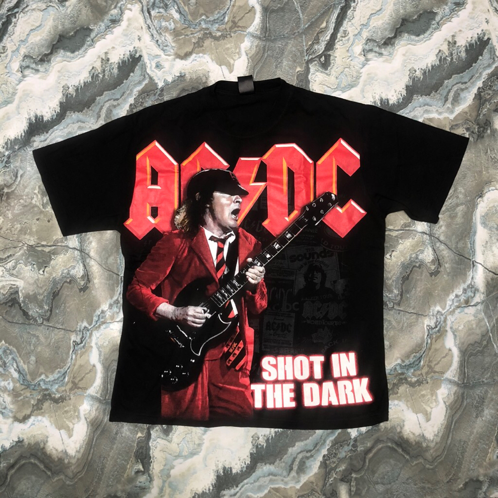 kaos band acdc aop big logo bootleg