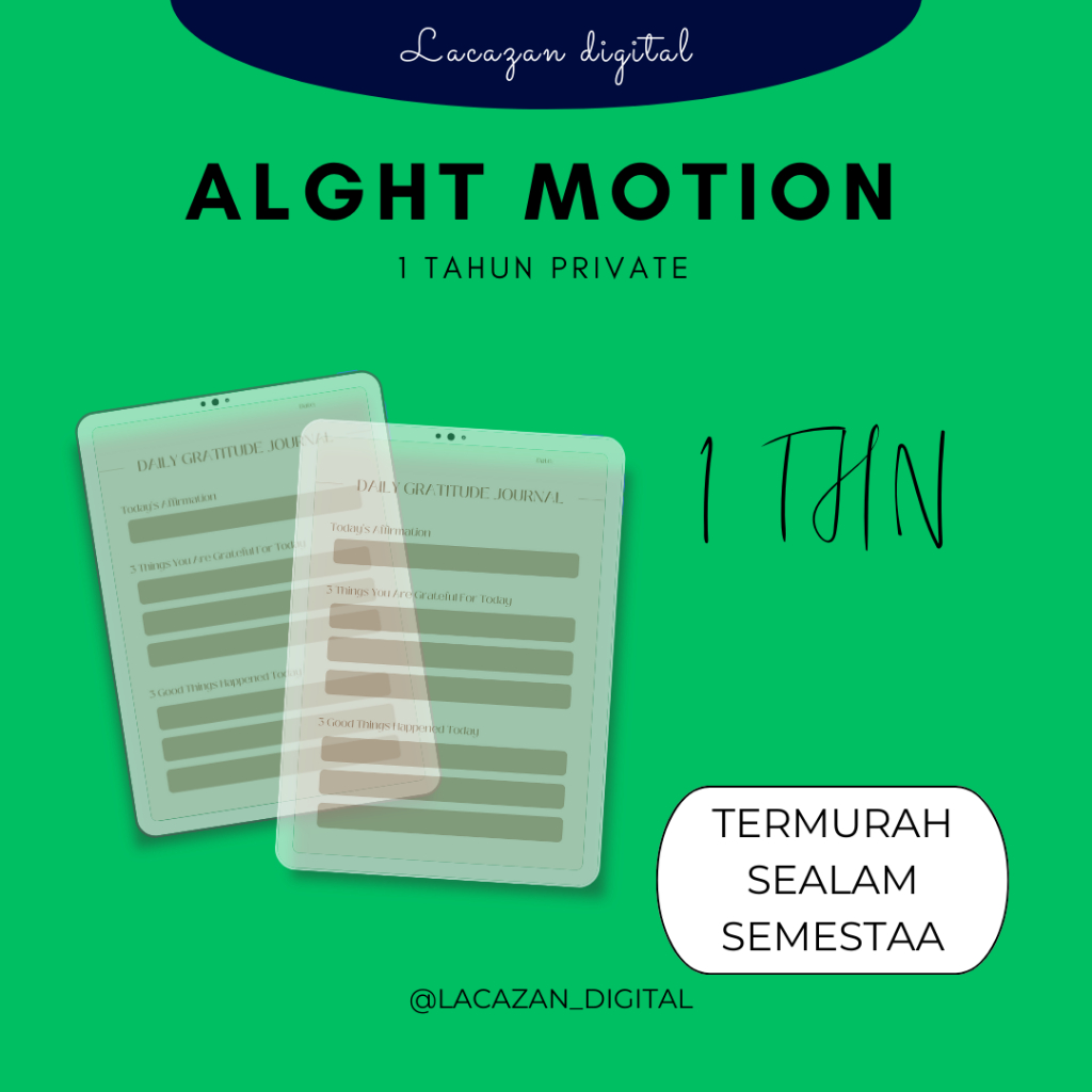 Alight Motion Premium Private 1 Tahun Garansi 6 Bulan